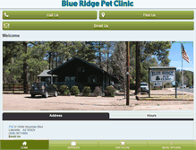 Tablet Screenshot of blueridgepetclinic.org